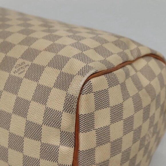 LOUIS VUITTON Damier Azur Speedy 30 Hand Bag N41533 LV Auth 135479 - Picture 5 of 16